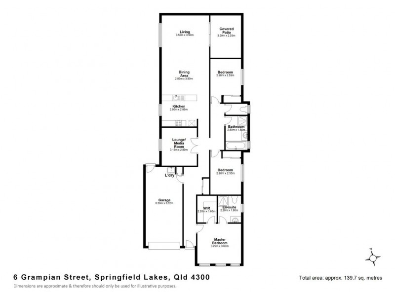 6 Grampian Street, Springfield Lakes QLD 4300 Floorplan