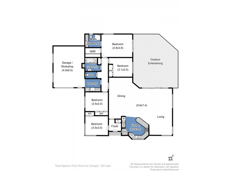 2 Cassia Place, Kingston TAS 7050 Floorplan