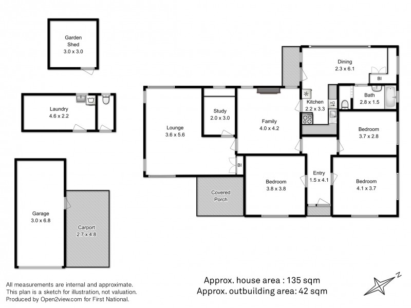 160 Pelverata Road, Sandfly TAS 7150 Floorplan
