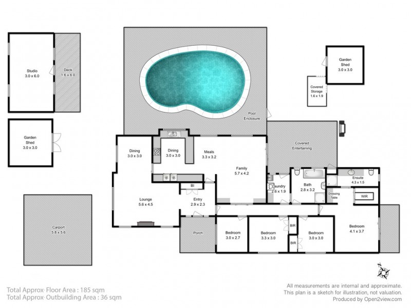 2 Crestwood Court, Blackmans Bay TAS 7052 Floorplan