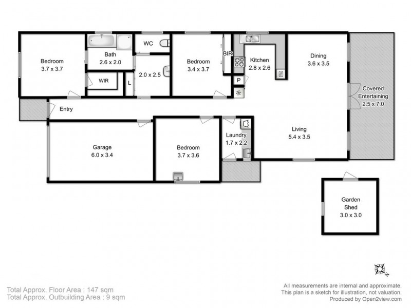 7 Snow Gum Drive, Snug TAS 7054 Floorplan