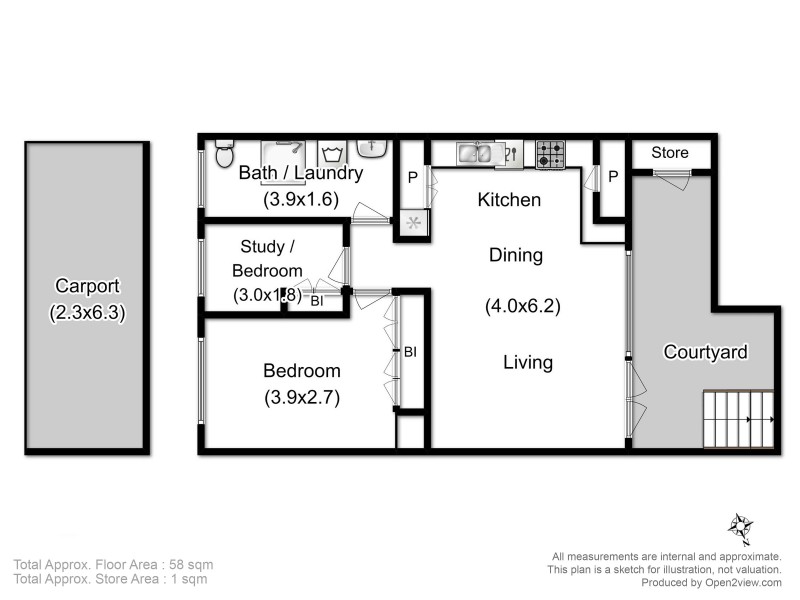 2/3 Norfolk Crescent, Sandy Bay TAS 7005 Floorplan
