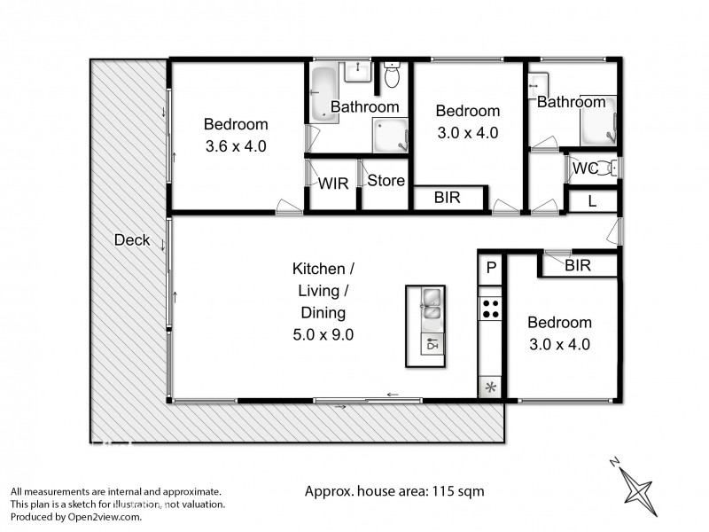 54 Harvey Road, Alonnah TAS 7150 Floorplan