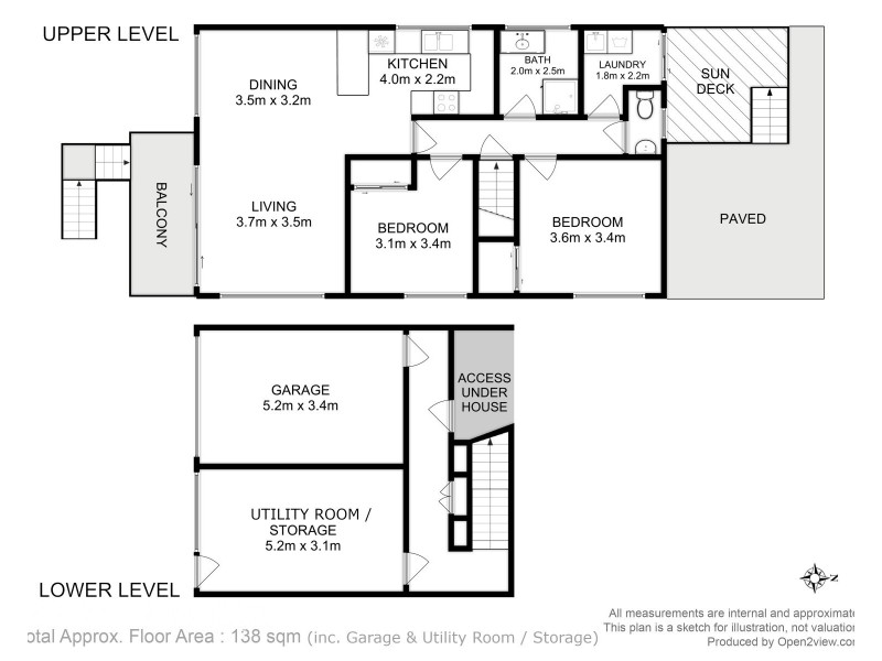 2/12 Stratford Place, Blackmans Bay TAS 7052 Floorplan