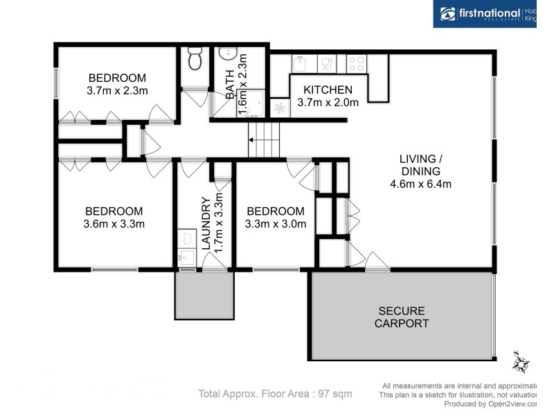1/32 Pearl Place, Blackmans Bay TAS 7052 Floorplan