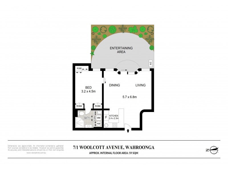 7/1 Woolcott Avenue, Wahroonga NSW 2076 Floorplan
