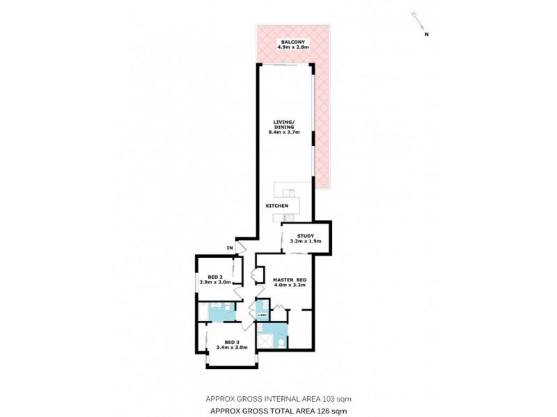 412/23 Parkland Street, Nundah QLD 4012 Floorplan