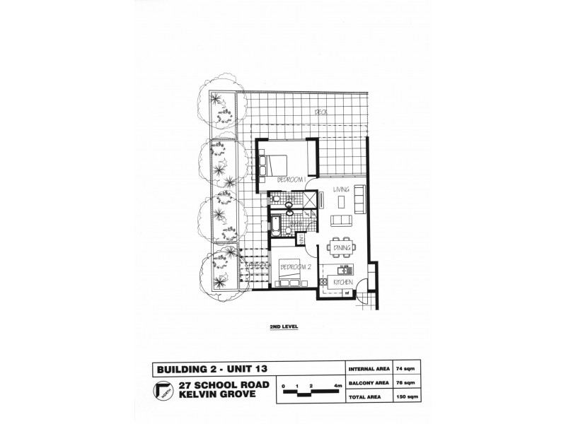 13 27 School St, Kelvin Grove QLD 4059 Floorplan