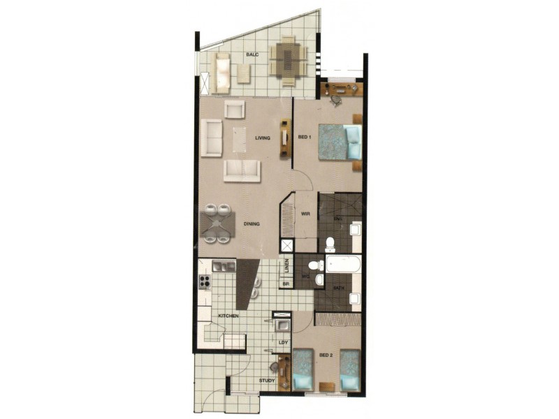 79/57 Grand Parade, Kawana Island QLD 4575 Floorplan