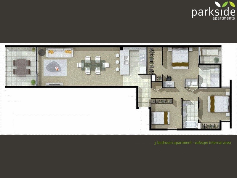 409 Parkside Apartments, 23 Parkland Street, Nundah QLD 4012 Floorplan