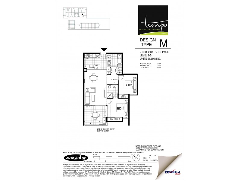 69/20 Donkin St, West End QLD 4101 Floorplan