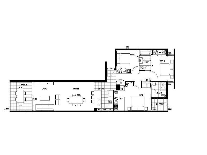 204/23 Parkland Street, Nundah QLD 4012 Floorplan