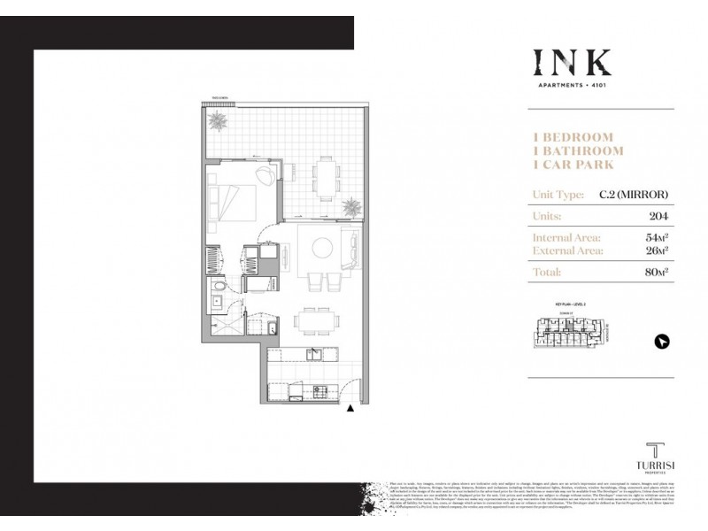 204/08 Donkin Street, West End QLD 4101 Floorplan