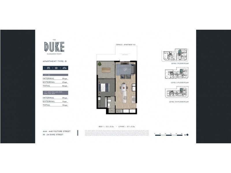 203/18 Duke Street, Kangaroo Point QLD 4169 Floorplan