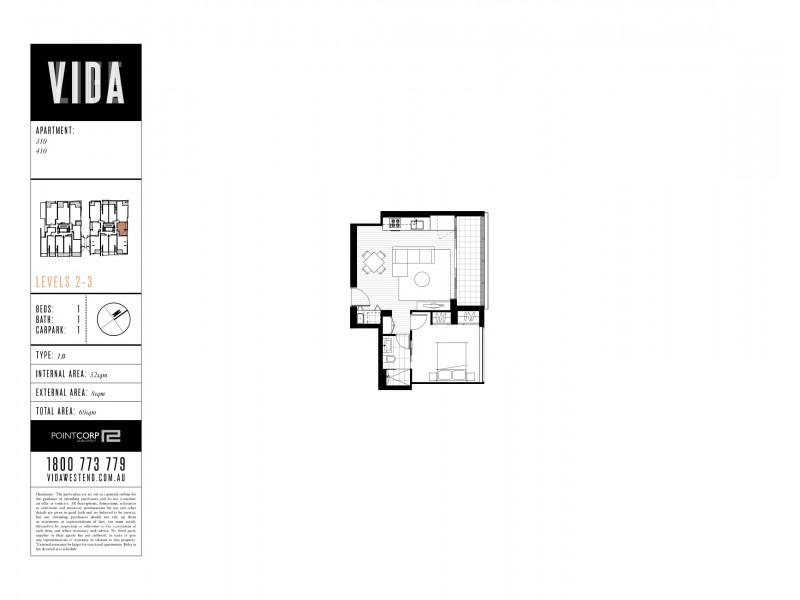 310/21 Buchanan Street, West End QLD 4101 Floorplan
