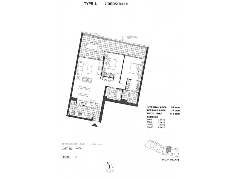 4EL2 / 4 Parkland Boulevard, Brisbane City QLD 4000 Floorplan