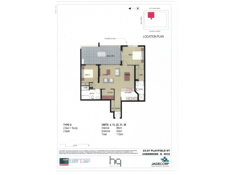39/23 PLAYFIELD ST, Chermside QLD 4032 Floorplan