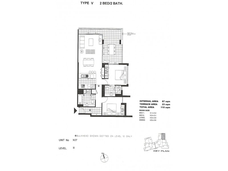 3EL11 / 3 Parkland Boulevard, Brisbane City QLD 4000 Floorplan