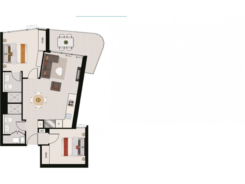 1055 ANN ST “Level 19′, Newstead QLD 4006 Floorplan