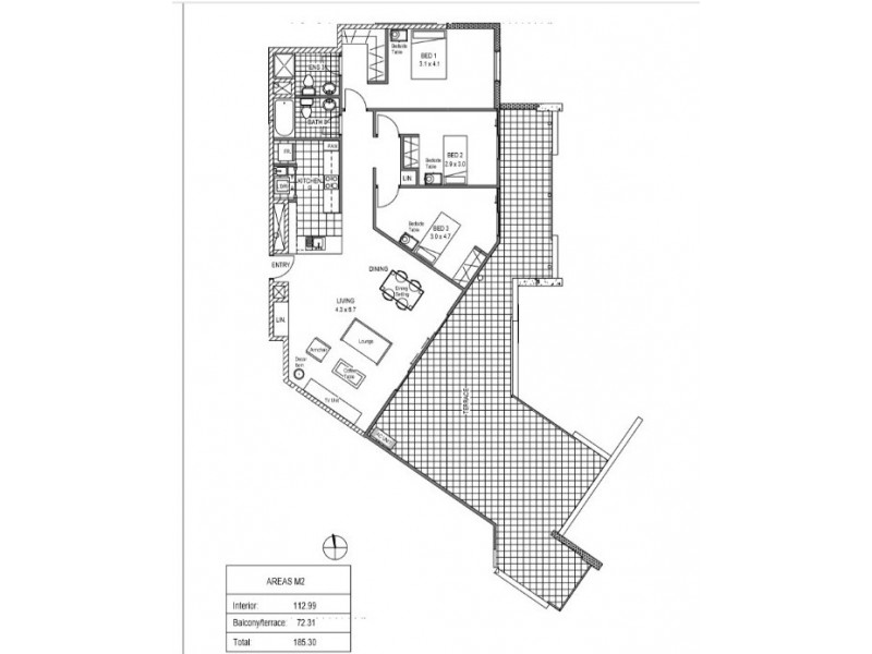 2602/111 Lindfield Road, Helensvale QLD 4212 Floorplan