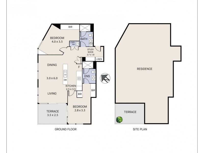 1301/2-4 Edmondstone Street, South Brisbane QLD 4101 Floorplan