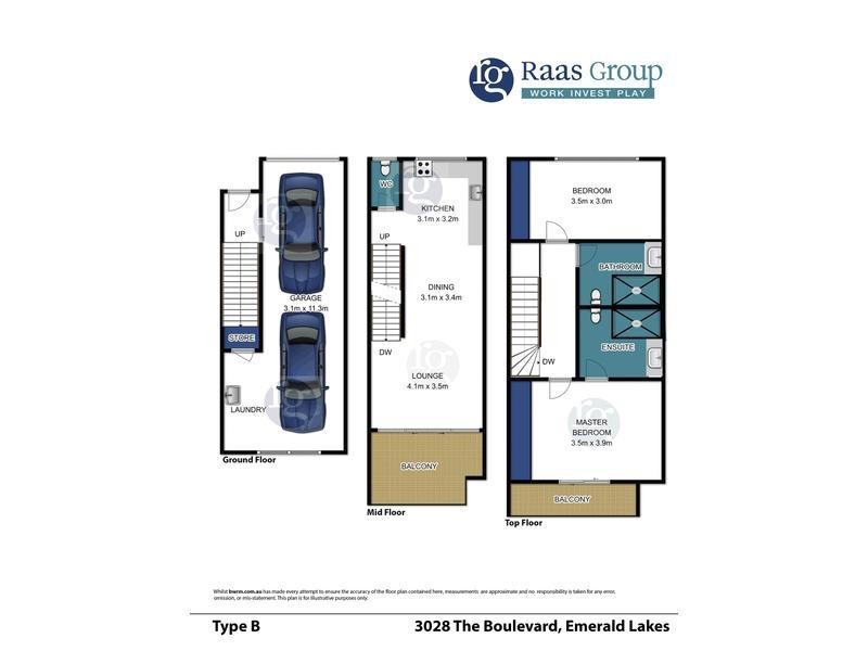 46/3028 The Boulevard, Carrara QLD 4211 Floorplan