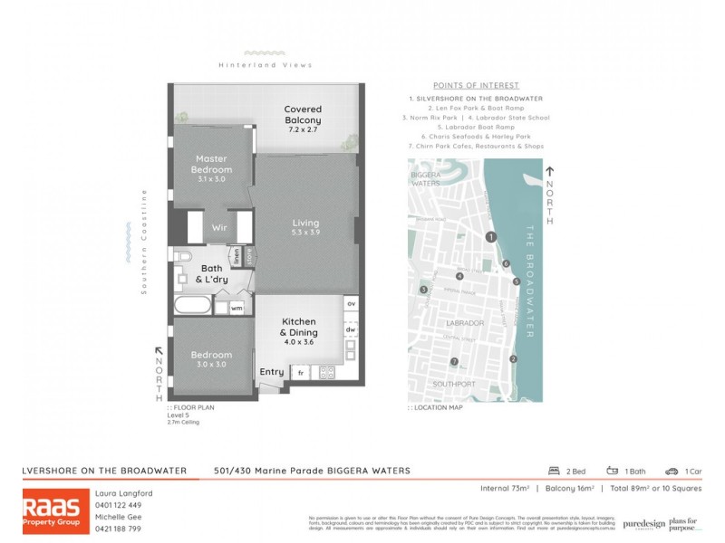 501/430 Marine Parade, Biggera Waters QLD 4216 Floorplan