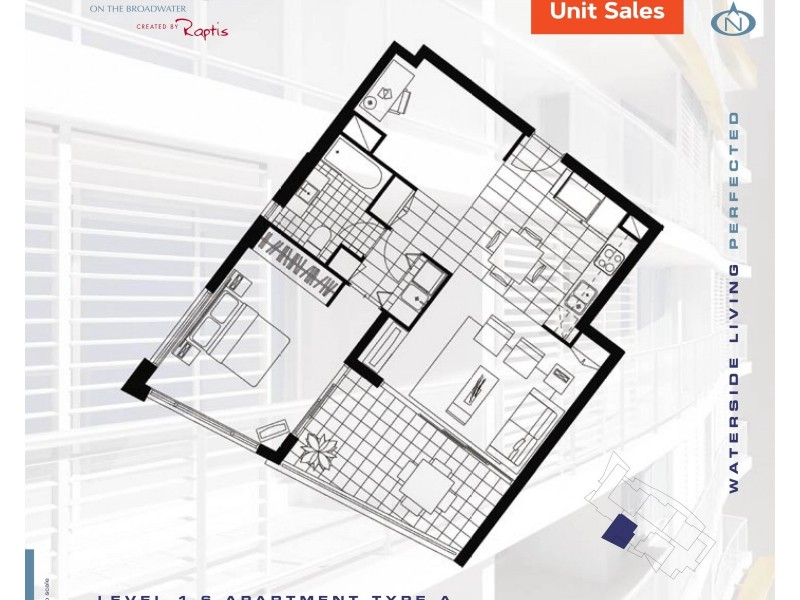 1101/438 Marine Parade, Biggera Waters QLD 4216 Floorplan