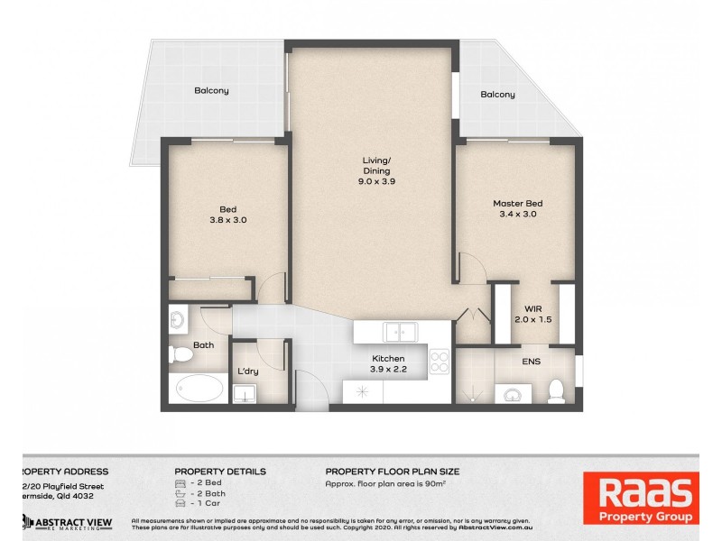 402/20 Playfield street, Chermside QLD 4032 Floorplan
