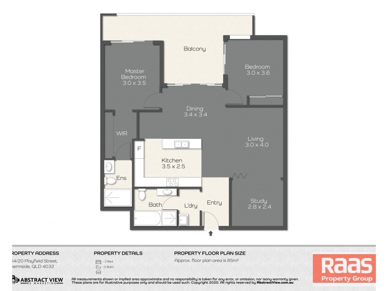 204/20 Playfield st, Chermside QLD 4032 Floorplan