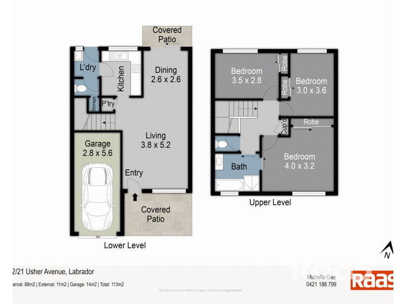 42/21 Usher Avenue, Labrador QLD 4215 Floorplan