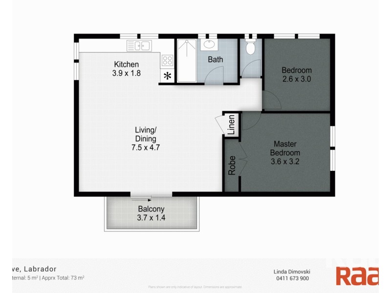 4/8 Baker Avenue, Labrador QLD 4215 Floorplan