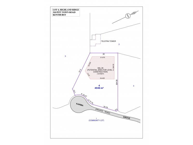 Lots 3-6 at 310 Pitt Town Road, Kenthurst NSW 2156