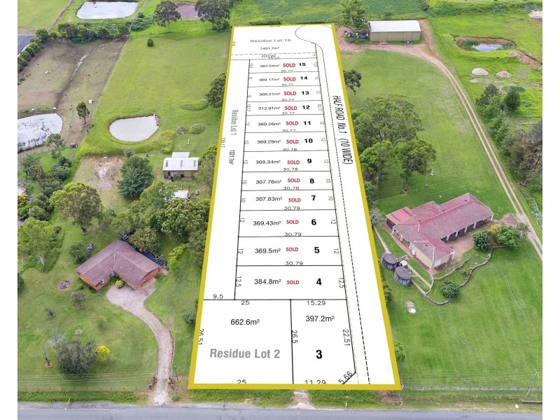 Proposed Lots at 9 Hynds Road, Box Hill NSW 2765