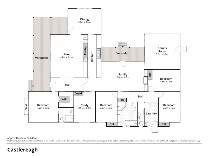 136 West Wilchard Road, Castlereagh NSW 2749 Floorplan
