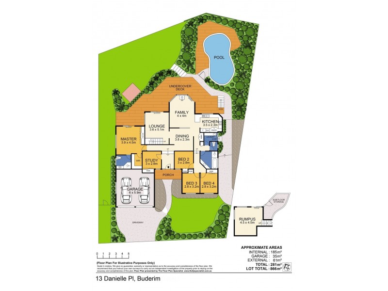 13 Danielle Place, Buderim QLD 4556 Floorplan