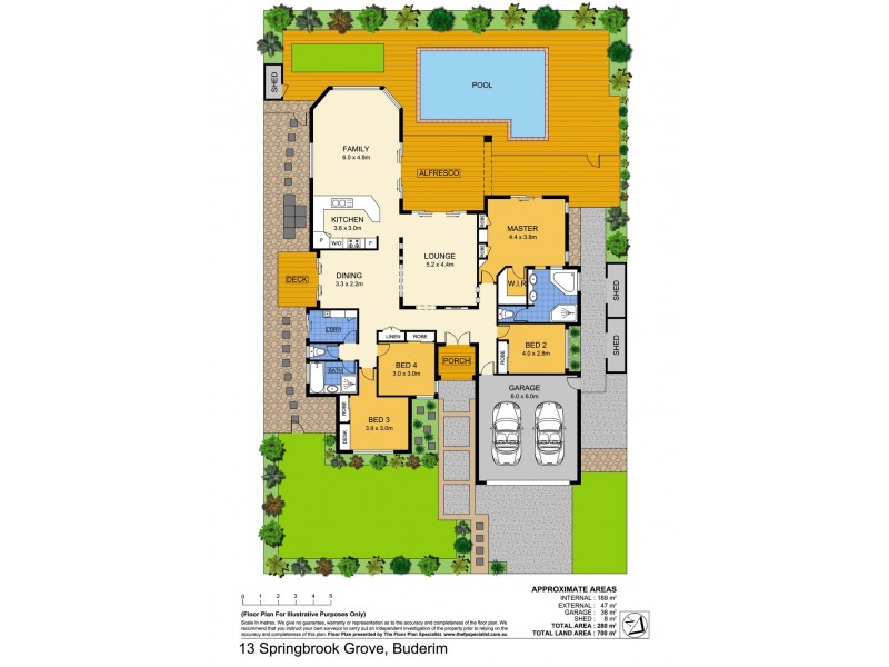 13 Springbrook Grove, Buderim QLD 4556 Floorplan