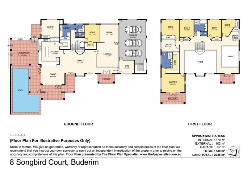 8 Songbird Court, Buderim QLD 4556 Floorplan