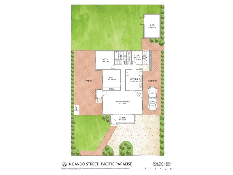17 Bando Street, Pacific Paradise QLD 4564 Floorplan