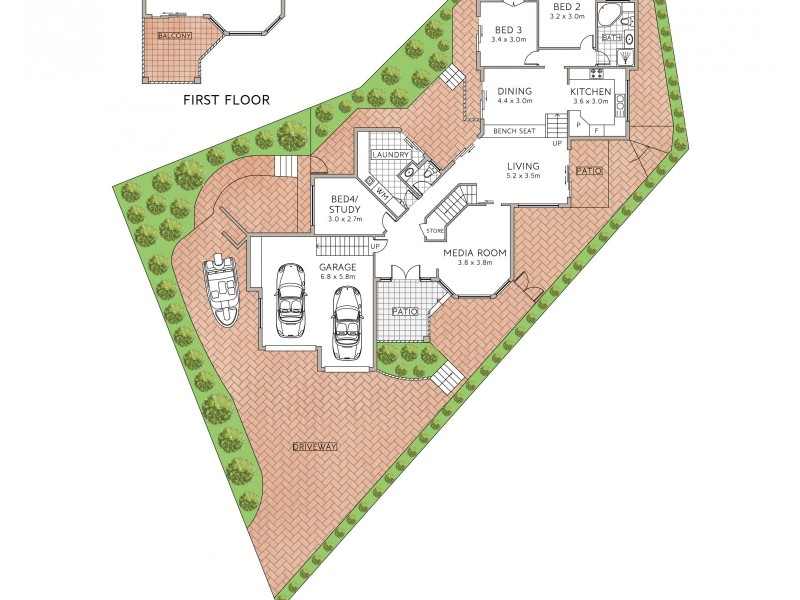12 Hilltop Crescent, Maroochydore QLD 4558 Floorplan