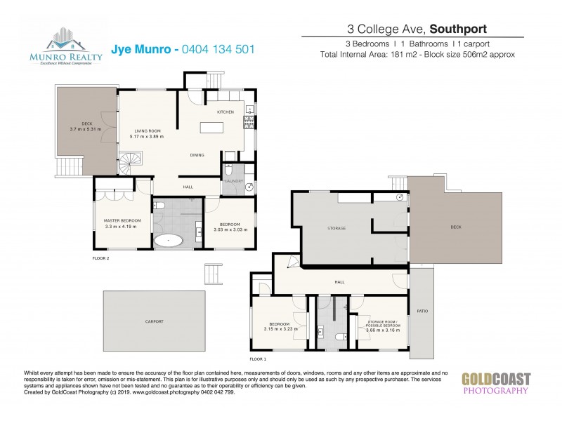 3 College Avenue, Southport QLD 4215 Floorplan