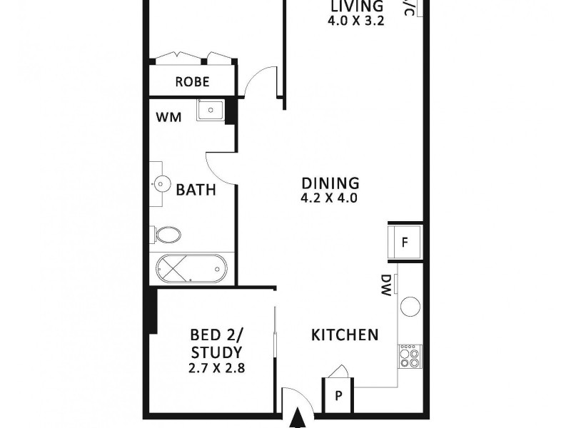 409/118 Russell Street, Melbourne VIC 3000 Floorplan