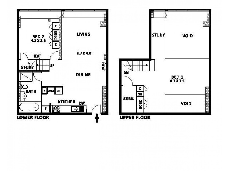 204/118 Russell Street, Melbourne VIC 3000 Floorplan