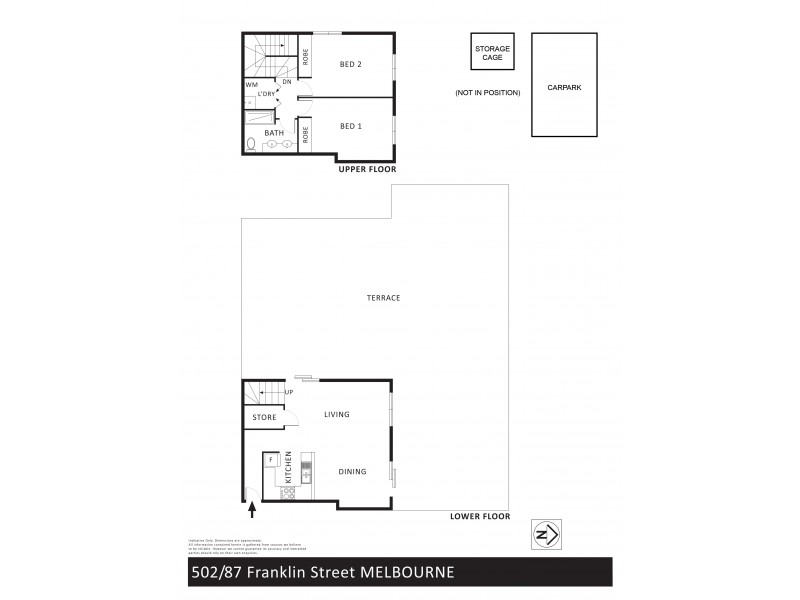 502/87 Franklin Street, Melbourne VIC 3000 Floorplan
