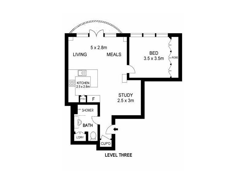 301/390 Little Collins Street, Melbourne VIC 3000 Floorplan