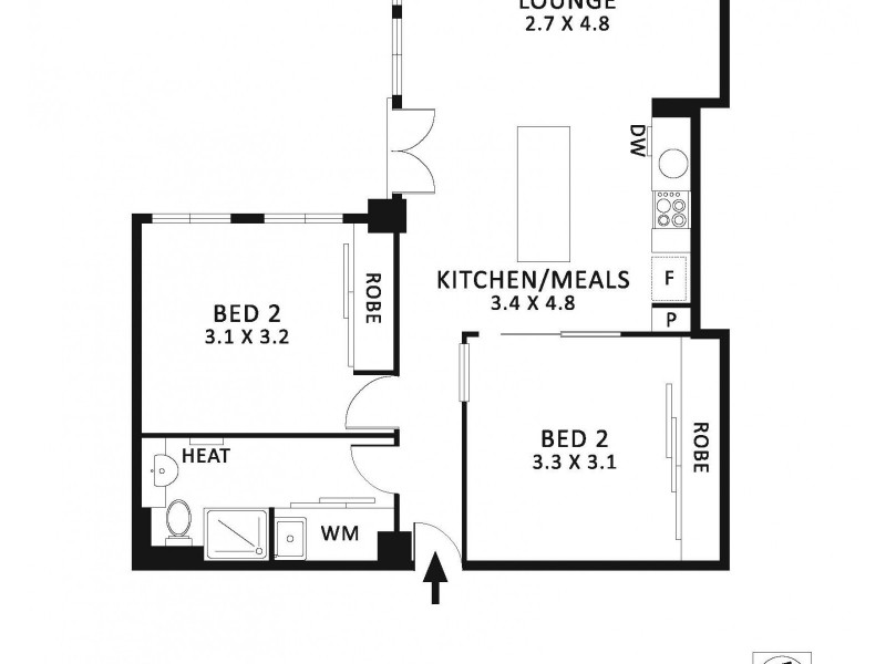 420/422 Collins Street, Melbourne VIC 3000 Floorplan