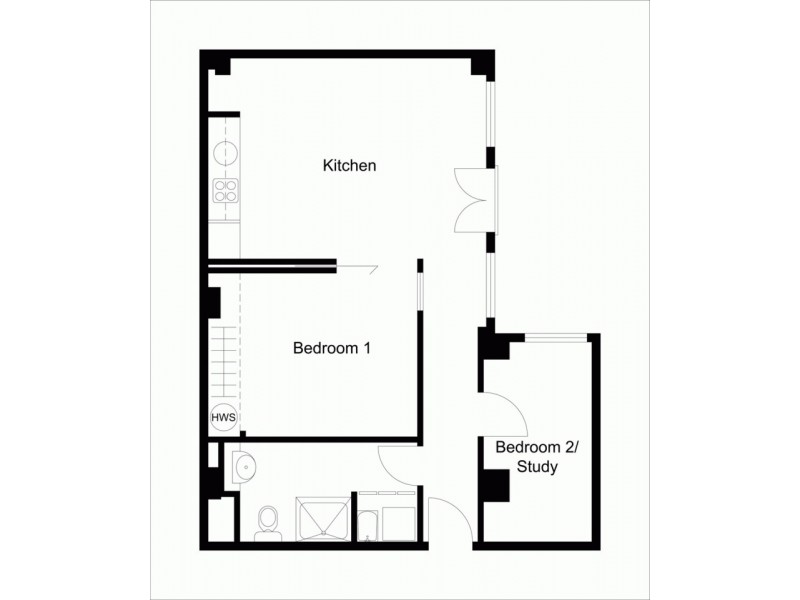 507/422 Collins Street, Melbourne VIC 3000 Floorplan