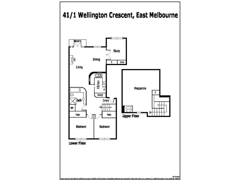 41/1 Wellington Crescent, East Melbourne VIC 3002 Floorplan