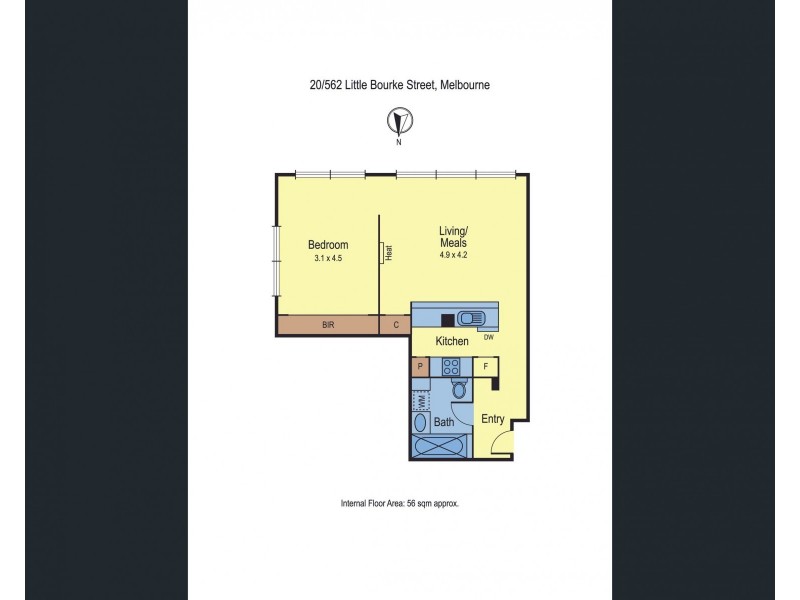 20/562 Little Bourke Street, Melbourne VIC 3000 Floorplan