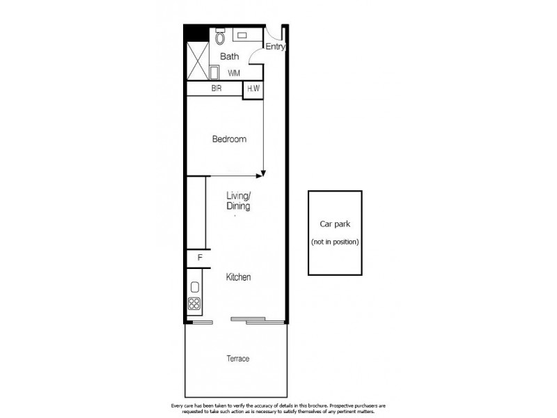 1220/555 Flinders Street, Melbourne VIC 3000 Floorplan
